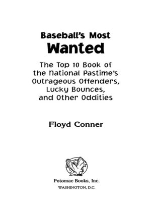 cover image of Baseball's Most Wanted™